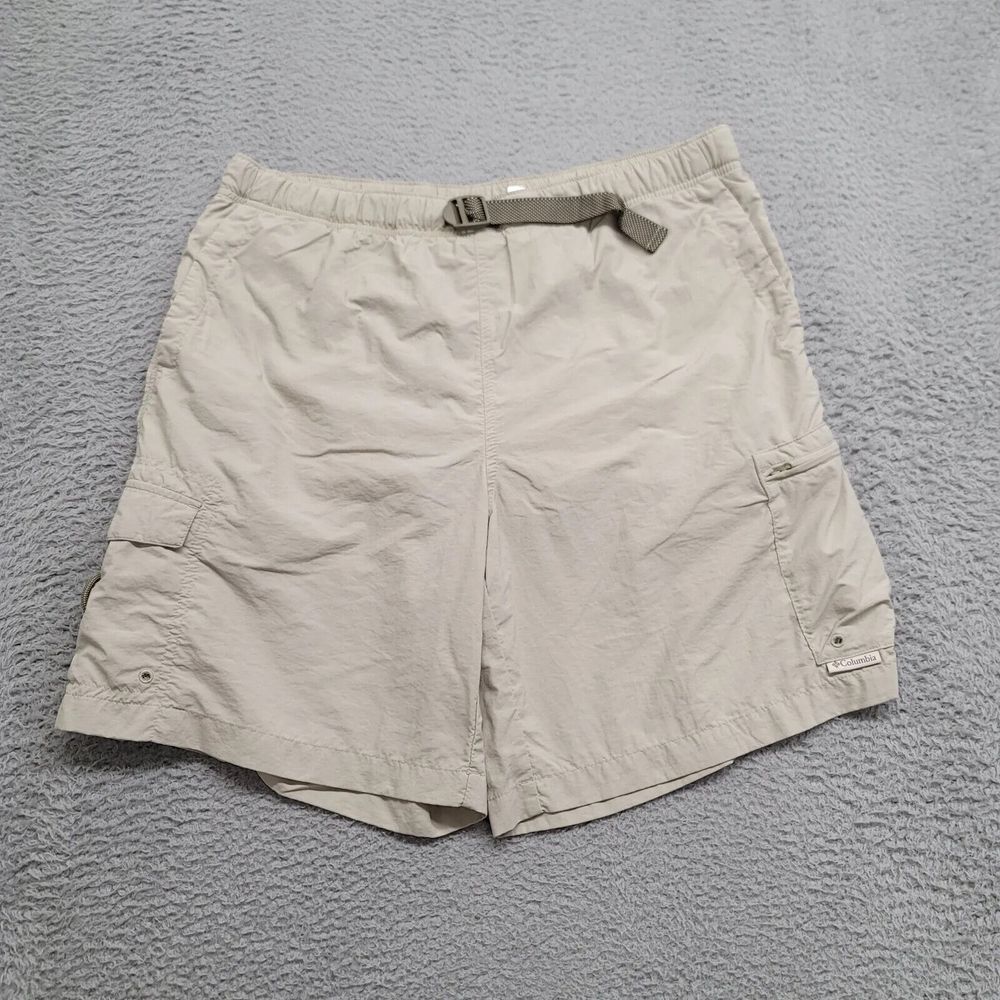 Columbia Shorts‎ Mens Large Tan Cargo Outdoors Fishing Pockets Stretch Package